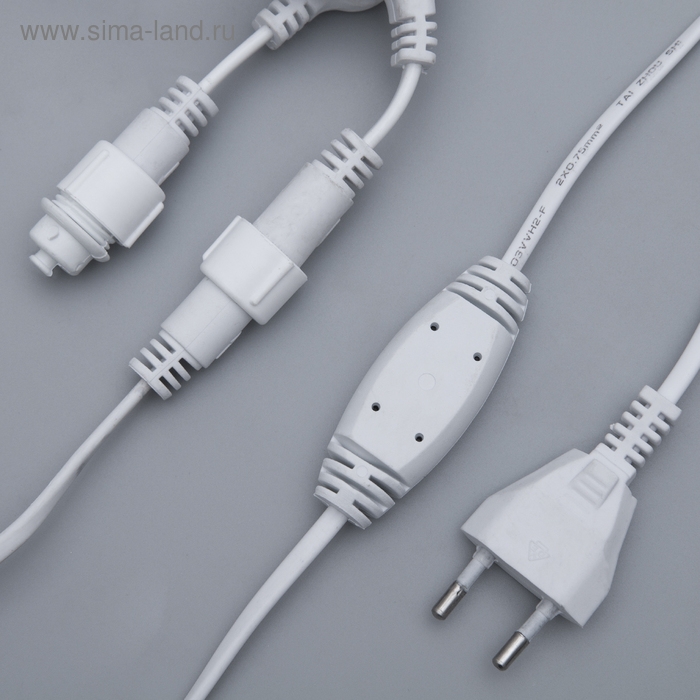 Гирлянда &laquo;Занавес&raquo; 2 &times; 3 м, IP65, УМС, белая нить, 760 LED, свечение белое, 220 В