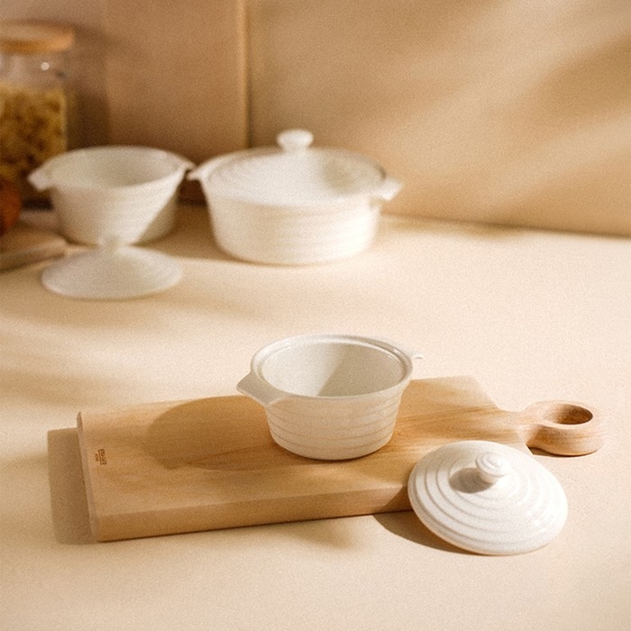 Кастрюля из жаропрочной керамики SL Home «Санторини», 340 мл, 16×13,5×6 см, цвет белый Кастрюля из жаропрочной керамики SL Home «Санторини», 340 мл, 16×13,5×6 см, цвет белый