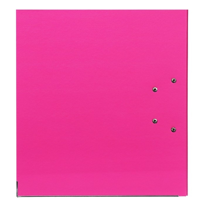 Папка-регистратор А4, 75 мм, Lamark, ПВХ, двухстороннее покрытие, металлическая окантовка, карман на корешок, собранная, розовый/желтый