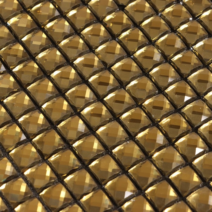 Панель самоклеящаяся 30*30см мозаика клетка золотистая Панель самоклеящаяся 30*30см мозаика клетка золотистая