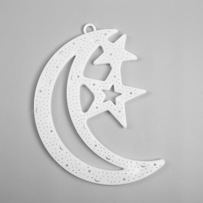 Светодиодная фигура &laquo;Месяц&raquo; 30 &times; 40 см, пластик, 220 В, свечение мульти (RG/RB)