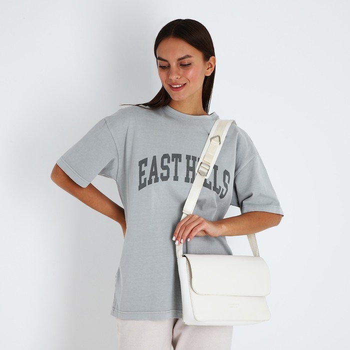 Сумка-мессенджер на магните, цвет белый Сумка-мессенджер на магните, цвет белый