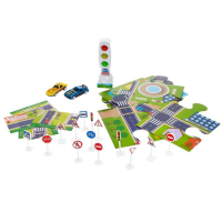 Светофор с игровым полем &laquo;Изучаем ПДД&raquo;, световые эффекты, русский чип