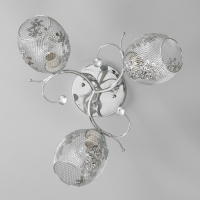 Люстра Рошель 3x60Вт E27 хром 42х42х26см.