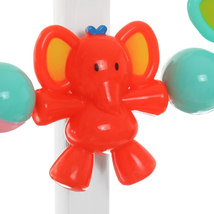 Растяжка на коляску/кроватку &laquo;Слоник&raquo;, 3 игрушки с погремушками, цвет МИКС, Крошка Я