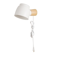 Бра "Норди" Е14 40Вт белый 11х10х19 см Бра "Норди" Е14 40Вт белый 11х10х19 см