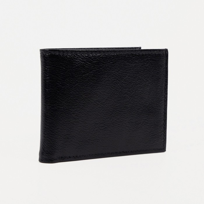 Портмоне мужское без застёжки, цвет чёрный Портмоне мужское без застёжки, цвет чёрный