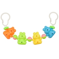 Растяжка на коляску/кроватку &laquo;Лягушата&raquo;, 4 игрушки, цвет МИКС, Крошка Я