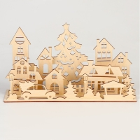 Новогодние заготовки для творчества. Украшение для дома &laquo;Новый год! Город&raquo;