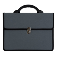 Портфель деловой 350 х 260 х 100 мм, текстильный, 2 отделения, К 1С11 "Выборг", серый Портфель деловой 350 х 260 х 100 мм, текстильный, 2 отделения, К 1С11 "Выборг", серый