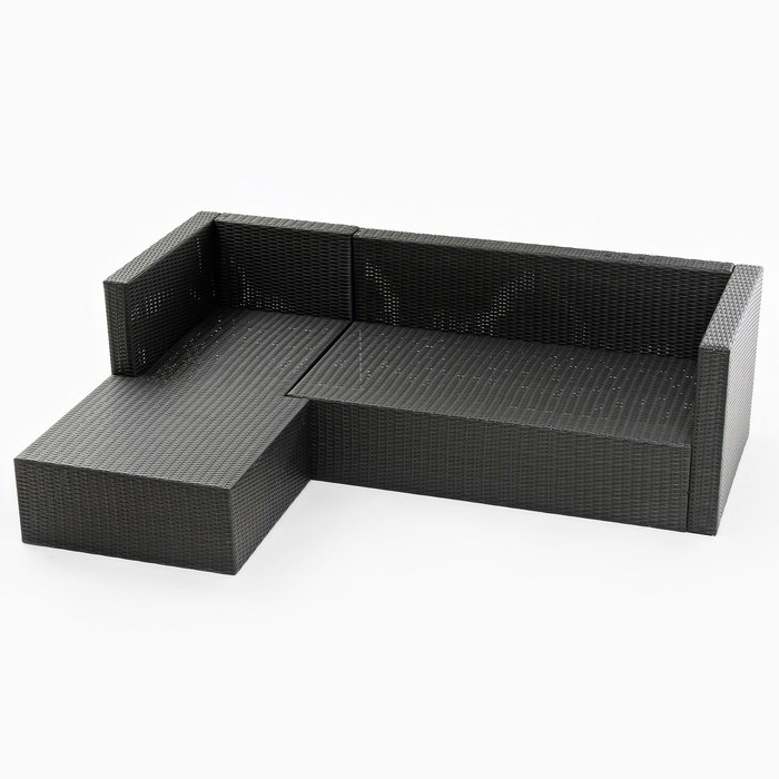 Набор садовой мебели Набор садовой мебели "Флорант": угловой диван, стол, плетение: искусственный ротанг, мокко