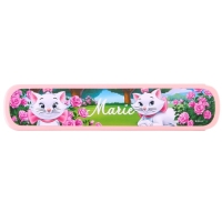 Пенал-футляр пластиковый, 43х200х23 мм, выдвижной, Коты аристократы Пенал-футляр пластиковый, 43х200х23 мм, выдвижной, Коты аристократы