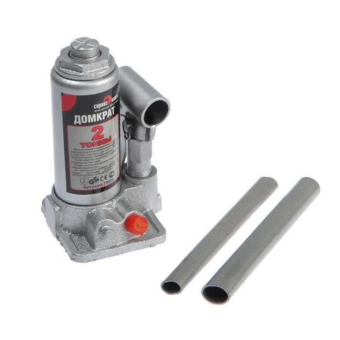 Гидравлический бутылочный домкрат СЕРВИС КЛЮЧ, 75022, высота 158 - 308 мм, в кейсе, 2 т Гидравлический бутылочный домкрат СЕРВИС КЛЮЧ, 75022, высота 158 - 308 мм, в кейсе, 2 т