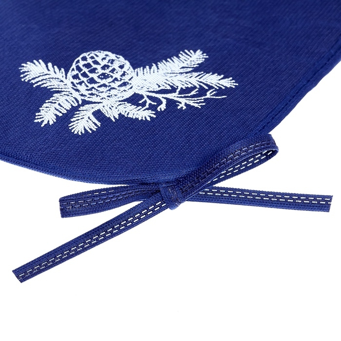 Сиденье для санок - матрас, универсальное, с кнопками, цвет синий