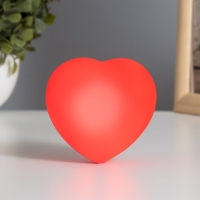 Ночник пластик "Сердце" 2Вт LED красный 3.5х8х7см 4301208 Ночник пластик "Сердце" 2Вт LED красный 3.5х8х7см 4301208