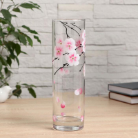 Ваза FLORA "Роскошная сакура" 7,5х26,5 см Ваза FLORA "Роскошная сакура" 7,5х26,5 см