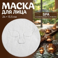 Маска для лица, многоразовая, 24 &times; 13,5 см, цвет белый