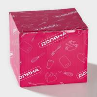 Сахарница фарфоровая с ложкой Доляна &laquo;Млечный путь&raquo;, 330 мл, цвет белый в крапинку