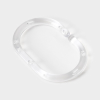 Кольца для штор Доляна, в ванную, пластик, 12 шт, 5,9&times;3,9 см, прозрачный