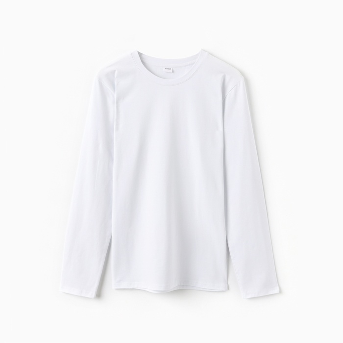 Джемпер (лонгслив) мужской MINAKU: Basic line MAN цвет белый ,размер 44 Джемпер (лонгслив) мужской MINAKU: Basic line MAN цвет белый ,размер 44