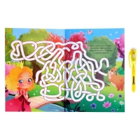 Активити-книжка с рисунками светом «Принцессы», ручка с фонариком и невидимыми чернилами Активити-книжка с рисунками светом «Принцессы», ручка с фонариком и невидимыми чернилами