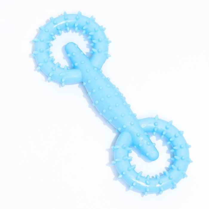 Игрушка для собак "Мотор", TPR, массажная, 16 х 5,8 см, голубая