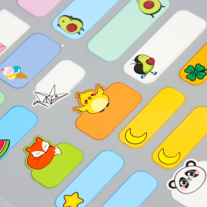 Термобирки для одежды. Набор именных термонаклеек для маркировки детских вещей «Милые животные», 64 шт Термобирки для одежды. Набор именных термонаклеек для маркировки детских вещей «Милые животные», 64 шт