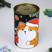 Копилка новогодняя подарок &laquo;Новый год: Деньги зло&raquo;, XXL, 20 х 12,5 см