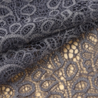 Кружевная эластичная ткань, 190 мм × 2,7 ± 0,5 м, цвет графитовый Кружевная эластичная ткань, 190 мм × 2,7 ± 0,5 м, цвет графитовый