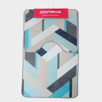 Коврики для ванной и туалета Доляна &laquo;Свэч&raquo;, 2 шт: 50&times;80 см, 40&times;50 см