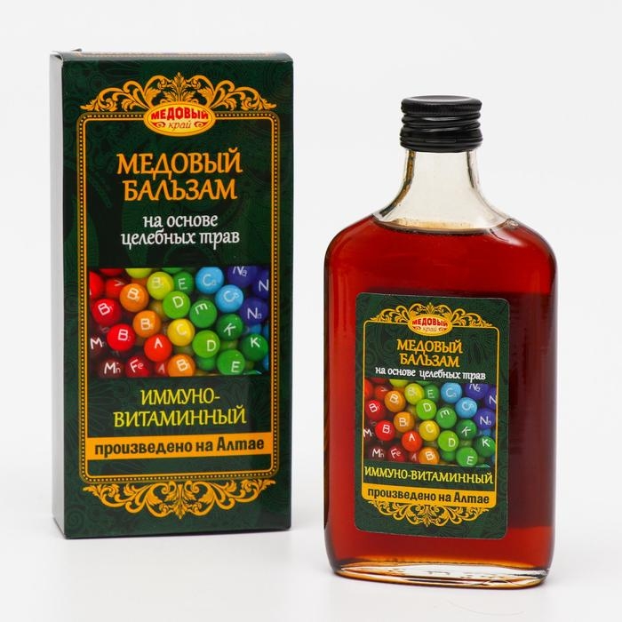 Медовый бальзам «Иммуно-витаминный» алтайский, 250 мл Медовый бальзам «Иммуно-витаминный» алтайский, 250 мл