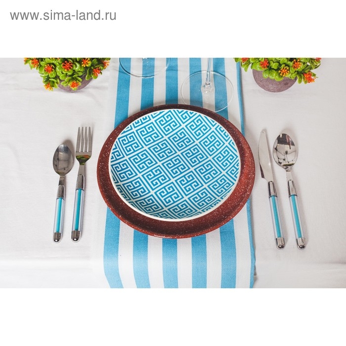 Тарелка плоская &laquo;Мрамор&raquo;, d=24 см