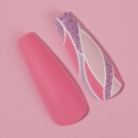 Накладные ногти «Розовое настроение», 12 шт, с клеевыми пластинами, форма балерина, разноцветные Накладные ногти «Розовое настроение», 12 шт, с клеевыми пластинами, форма балерина, разноцветные