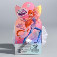 Бант для волос на выпускной, ВИНКС, в горошек с розочкой, 11 см Бант для волос на выпускной, ВИНКС, в горошек с розочкой, 11 см