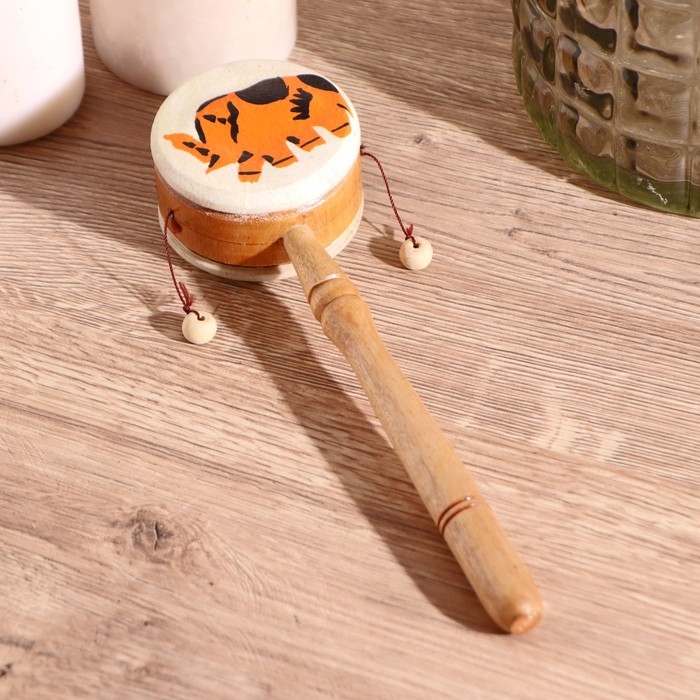 Сувенирный музыкальный инструмент "Клон-тонг" 22х6х4 см МИКС