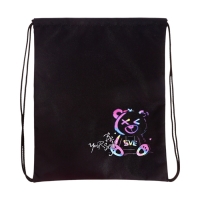 Мешок для обуви, 435&times;360 мм, Stavia (плотность 600D) &laquo;Неоновый медведь&raquo;