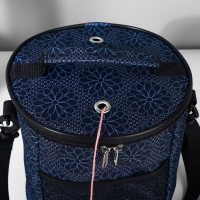 Сумка-футляр &laquo;Синие цветы&raquo;, 2 люверса, d = 21 &times; 23 см, цвет разноцветный