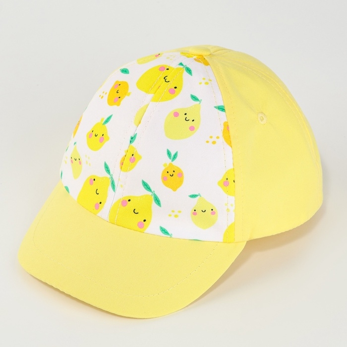 Кепка детская для девочки &laquo;Лимончик&raquo;, р-р. 48-50