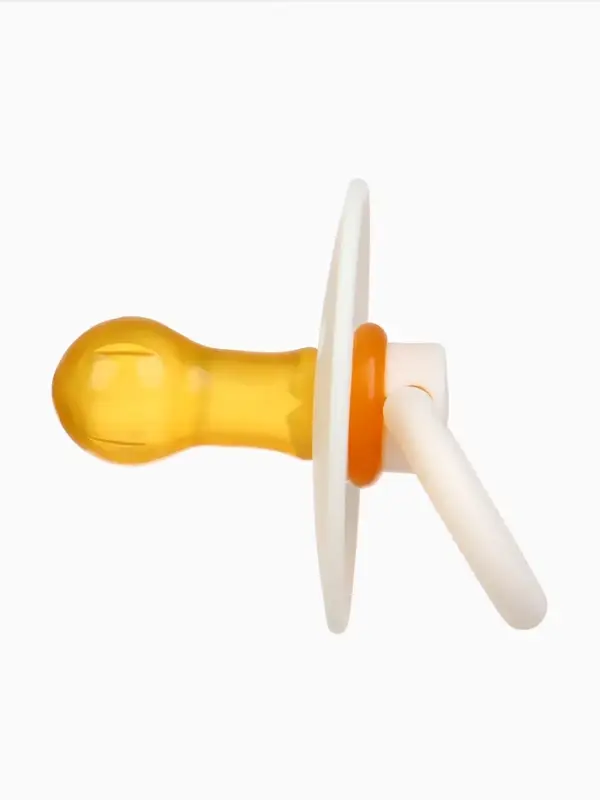 Набор классических пустышек, 2 шт., латекс, персиковый/айвори, в контейнере, от 3 мес., M&B