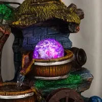 Фонтан "Хижина под деревом" 32х15х13 см (с подсветкой)