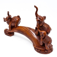 Подставка для бутылки "Два слона" под дерево, 36х10х25см Подставка для бутылки "Два слона" под дерево, 36х10х25см