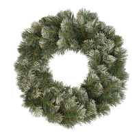 Рождественский венок "Праздничный" заснеженный 40 см., 90 веток Рождественский венок "Праздничный" заснеженный 40 см., 90 веток