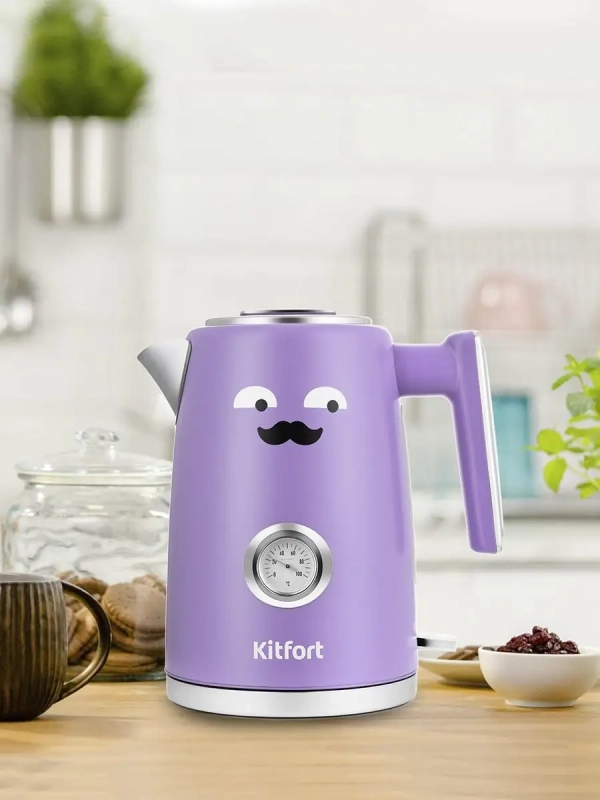 Чайник электрический металлический КТ-6144 - 1.7 л