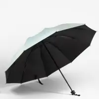 Зонт механический &laquo;Точки&raquo;, эпонж, 4 сложения, 10 спиц, R=53/61 см, d=122 см, МИКС