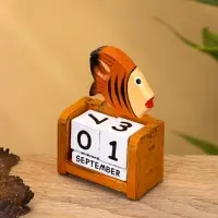 Календарь настольный "Рыбка" дерево 7х4х9 см, цв. оранжевый