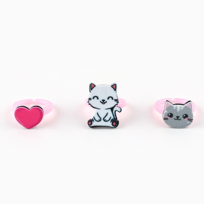 Кольцо 3 шт с тату «Будь самой красивой» 8 х 12 см Кольцо 3 шт с тату «Будь самой красивой» 8 х 12 см