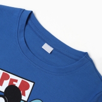 Футболка с длинным рукавом "Микки Маус и друзья", Disney, рост 110-116, синий