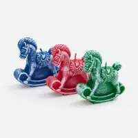 Свеча фигурная &laquo;Лошадка-качалка&raquo;, красная