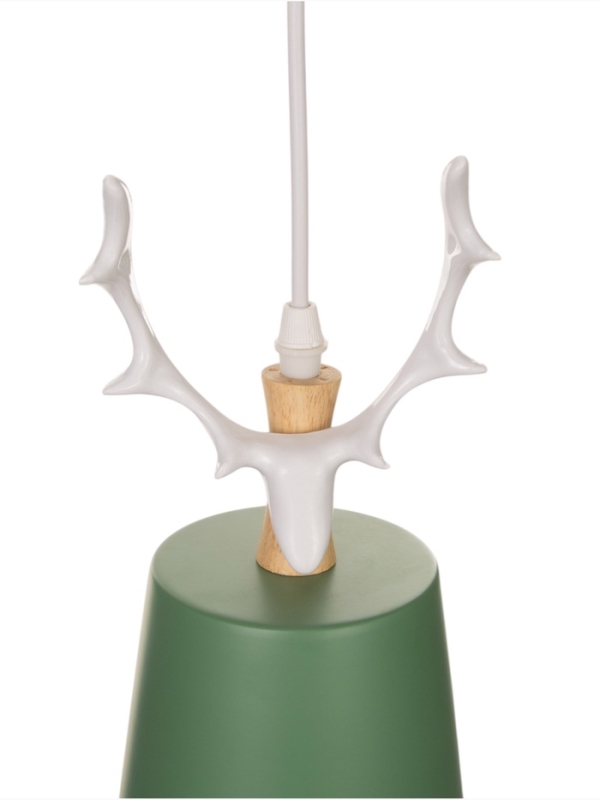 Светильник BayerLux "Олень" 1хE27 40Вт зеленый-белый 13х13х100 см