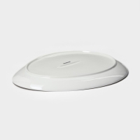 Блюдо для подачи фарфоровое Magistro &laquo;Бланш&raquo;, d=28 см, цвет белый